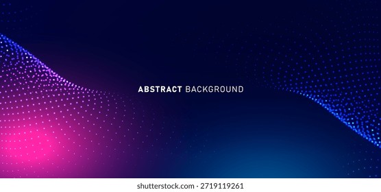 Abstract digital technology futuristic circuit blue pink background, Cyber science tech, Innovation communication future, Ai big data, internet network connection, Cloud hi-tech illustration vector 3d