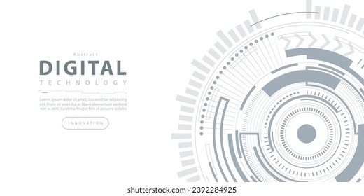 Abstract digital technology futuristic internet network speed connection white background, cyber nano information communication, innovation future tech data, Ai big data lines dots illustration vector