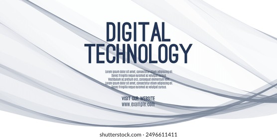 Abstract digital technology futuristic internet network speed connection white background, cyber nano information communication, innovation future tech data, Ai big data lines dots illustration vector
