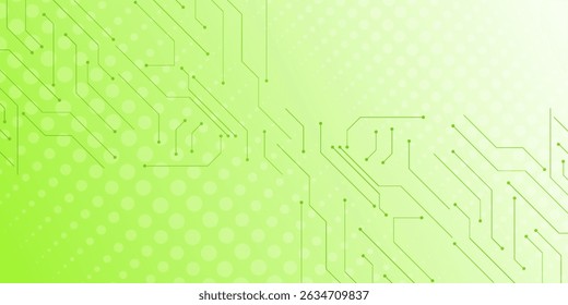 Abstrakte digitale Technologie futuristische Internet-Netzwerk Geschwindigkeit Verbindung grüner Hintergrund.
