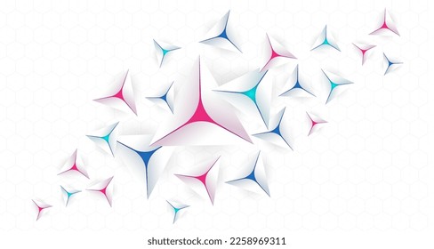 Resumen de tecnología digital de fondo blanco polígonal futurista, tecnología de ciberciencia, futuro de comunicación de innovación, Ai big data, conexión de red de internet, vector de ilustración de politica de alta tecnología en la nube