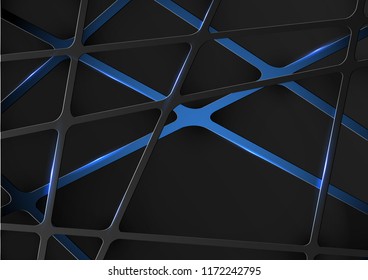 Abstract digital technology futuristic space background template vector design