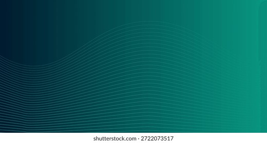 Tecnología digital Abstractas degradado verde y oscuro. Línea blanca con concepto cibernético