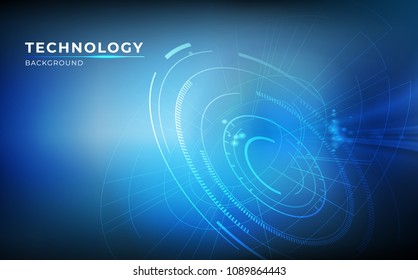 Abstract digital technology hi tech concept background with modern style. vector illustration.