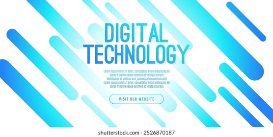 Abstract digital technology hi-tech futuristic blue white background, cyber information communication, innovation future tech data, internet network connection, Ai big data lines dots, circuit vector