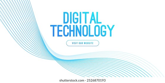 Abstract digital technology hi-tech futuristic blue white background, cyber information communication, innovation future tech data, internet network connection, Ai big data lines dots, circuit vector