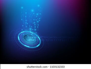 Abstract digital technology and innovation background. Vector illustration.