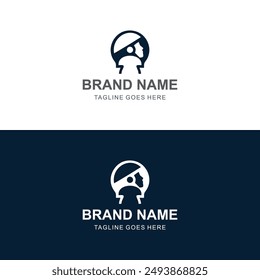 Abstract Digital technology logo design template. Symbol for tech, internet, system, Artificial Intelligence and computer.
