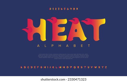 Abstract digital technology logo font alphabet. Minimal modern urban fonts for logo, brand etc. Typography typeface uppercase lowercase and number. vector illustration