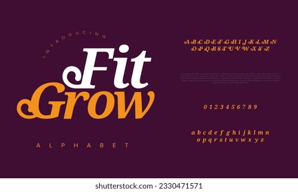 Abstract digital technology logo font alphabet. Minimal modern urban fonts for logo, brand etc. Typography typeface uppercase lowercase and number. vector illustration