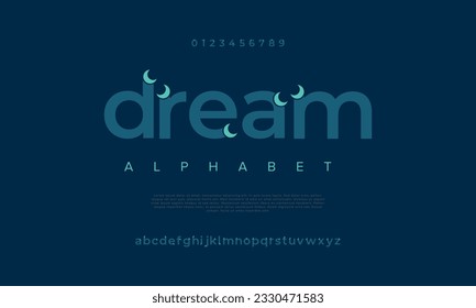 Résumé alphabet de police du logo de la technologie numérique. Polices urbaines modernes minimes pour le logo, la marque, etc. Typographie majuscule minuscule et nombre. illustration vectorielle
