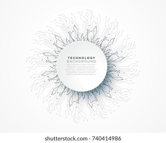 abstract digital technology network lines vector background