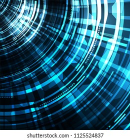 Abstract Digital Technology on Blue Background,future and Hi-tech Concept design,Vector Illustration.
