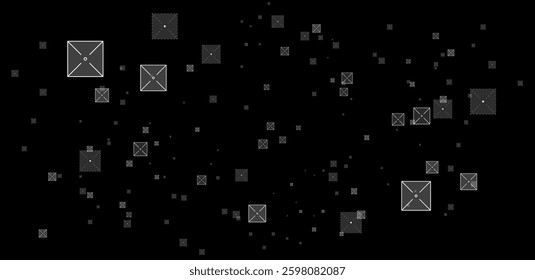 Abstract digital technology overlay white. Vector illustration