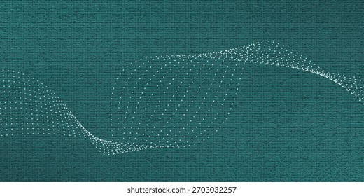 La velocidad Abstractas de la tecnología digital conecta el fondo verde azul, información nana cibernética. textura