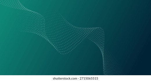 La velocidad Abstractas de la tecnología digital conecta el fondo verde azul, información nana cibernética. Tecnología de fondo