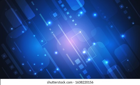 Abstract digital technology vector background of the future. Science, futuristic, web, network concept. EPS 10.