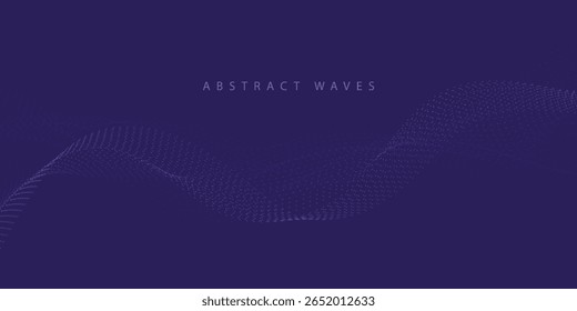 Anuncio Abstractas de onda de Tecnología digital