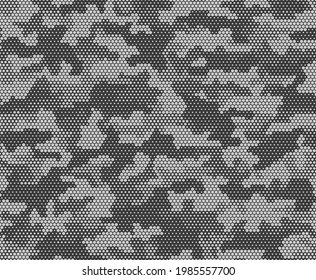 Abstract digital vector camouflage pattern, trendy modern light pattern for textiles. Fashion style.