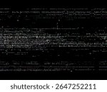 Abstract digital VHS video noise glitch vector background. Damaged analog display texture. Retro bad signal pixel art effect.