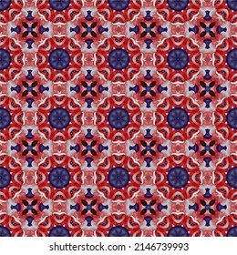 Abstract digital watercolor pattern. Seamless vector background for design.