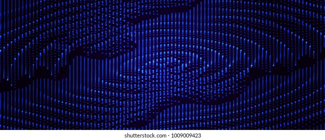 Abstract digital wave in cyberspace