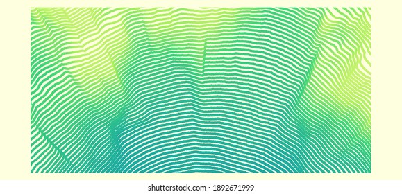 Abstract digital wave with dynamic particles. Sound wave. Big data visualization. 3d vector illustration for business, science or technology.