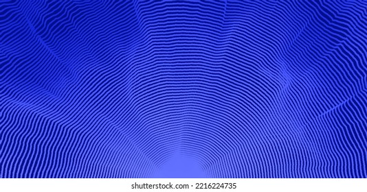 Abstract digital wave with dynamic particles. Sound wave. Big data visualization. 3d vector illustration for business, science or technology.