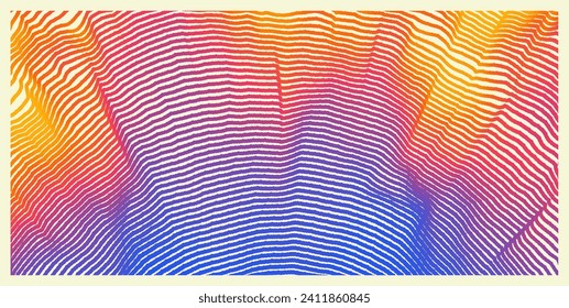 Abstract digital wave with dynamic particles. Sound wave. Big data visualization. 3d vector illustration for business, science or technology.