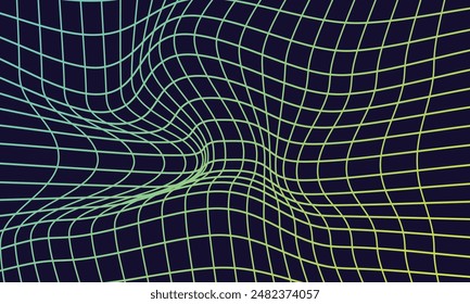 Abstract digital wave and line.