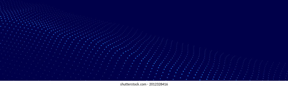 Abstract digital wave of particles. 3d futuristic background illustration. Digital background. Vector illustration
