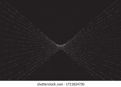 Abstract digital wave of particles background.
