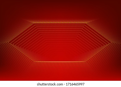 Abstract digital wave of particles background.