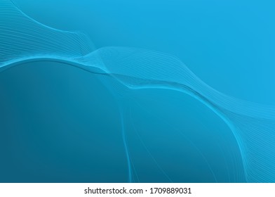 Ola digital abstracta de partículas color azul fondo.