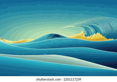 abstract digital wave of particles. futuristic point water background