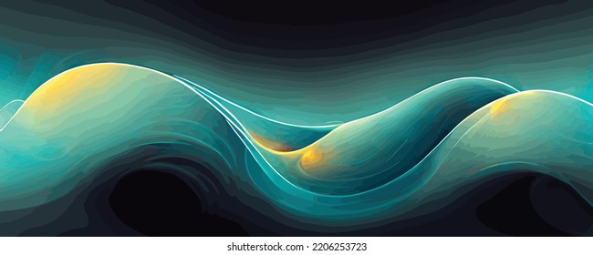 abstract digital wave of particles. Futuristic point wave background