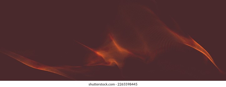 Abstract digital wave of particles. Futuristic point wave. Technology background vector. 3D rendering.