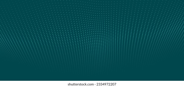 Abstract digital wave of particles. Futuristic point wave. Technology background vector. 3D rendering.