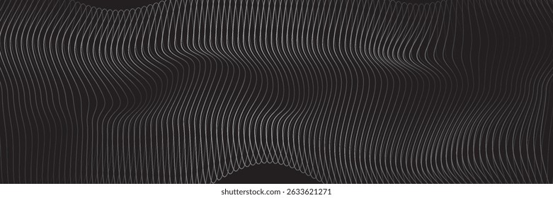 Abstract digital wave of particles. Futuristic point wave. Technology background vector. Vector illustration