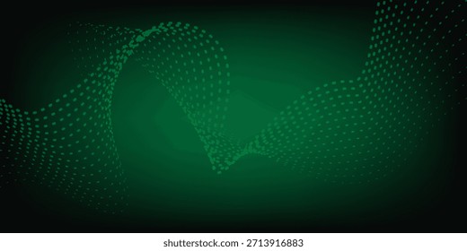 Onda digital abstrata de partículas. Onda pontual futurista. Vetor de fundo de tecnologia. Moderno