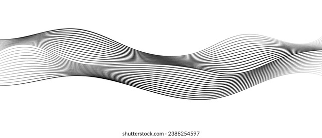 Abstract digital wave of particles. Technology background. Vector illustration