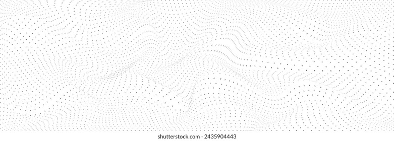 Onda digital abstracta de partículas. Vector de fondo de tecnología. Onda de punto futurista.