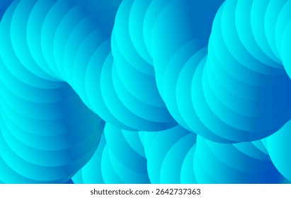Forma de onda digital Abstractas 3D Blue Gradient Tech Illustration