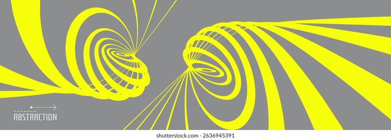 Abstract digital waveform. Sound wave of deformed stripes. 3d vector illustration for business, science or technology. 