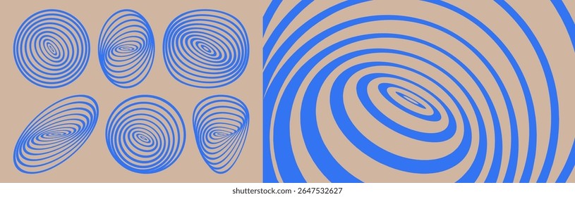 Forma de onda digital abstrata. Onda sonora de listras deformadas. Plano de fundo listrado com efeito de ondulação. Ilustração vetorial para capa, cartaz, folheto ou banner.