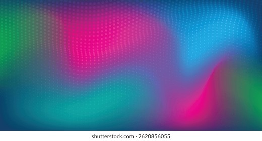Abstrato digital ondulação 3d projeto de fundo de tecnologia de partículas. Partículas de pontos móveis futuristas, visualização de alta tecnologia e big data para folhetos, folhetos, revistas, cartões de visita, banner. Vetor.