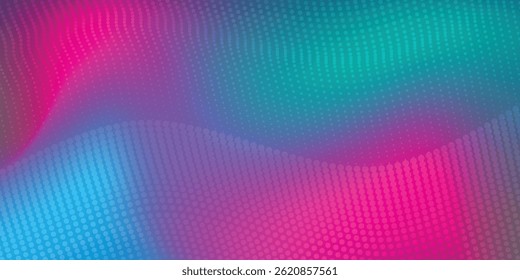 Abstrato digital ondulação 3d projeto de fundo de tecnologia de partículas. Partículas de pontos móveis futuristas, visualização de alta tecnologia e big data para folhetos, folhetos, revistas, cartões de visita, banner. Vetor.