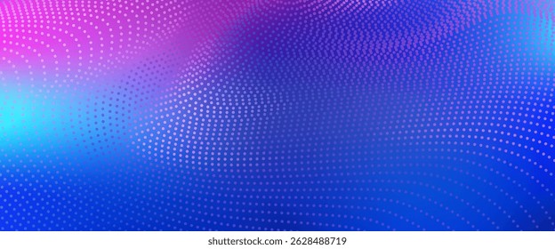 Abstrato digital ondulação 3d projeto de fundo de tecnologia de partículas. Partículas de pontos móveis futuristas, visualização de alta tecnologia e big data para folhetos, folhetos, revistas, cartões de visita, banner. 