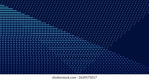 Abstract digital waving 3d particle technology background design. Futuristic moving dots particles, hi-tech and big data visualization. modern
