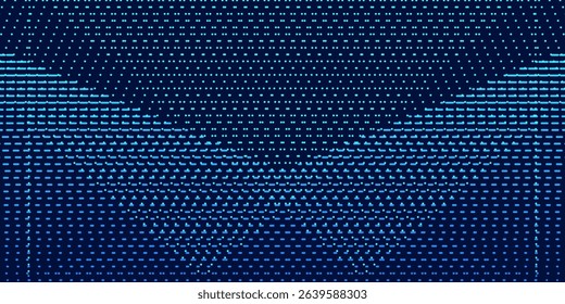 Abstract digital waving 3d particle technology background design. Futuristic moving dots particles, hi-tech and big data visualization. modern. eps10
